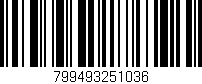 Código de barras (EAN, GTIN, SKU, ISBN): '799493251036'