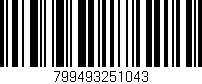 Código de barras (EAN, GTIN, SKU, ISBN): '799493251043'