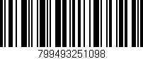 Código de barras (EAN, GTIN, SKU, ISBN): '799493251098'