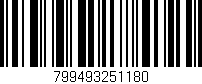 Código de barras (EAN, GTIN, SKU, ISBN): '799493251180'