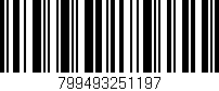 Código de barras (EAN, GTIN, SKU, ISBN): '799493251197'