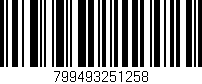 Código de barras (EAN, GTIN, SKU, ISBN): '799493251258'