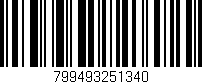 Código de barras (EAN, GTIN, SKU, ISBN): '799493251340'
