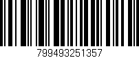 Código de barras (EAN, GTIN, SKU, ISBN): '799493251357'