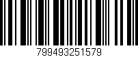Código de barras (EAN, GTIN, SKU, ISBN): '799493251579'