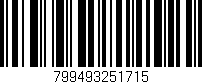 Código de barras (EAN, GTIN, SKU, ISBN): '799493251715'