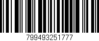 Código de barras (EAN, GTIN, SKU, ISBN): '799493251777'