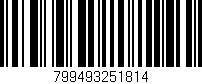 Código de barras (EAN, GTIN, SKU, ISBN): '799493251814'