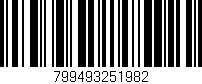 Código de barras (EAN, GTIN, SKU, ISBN): '799493251982'