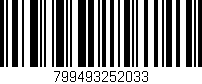 Código de barras (EAN, GTIN, SKU, ISBN): '799493252033'