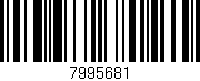 Código de barras (EAN, GTIN, SKU, ISBN): '7995681'