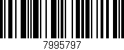 Código de barras (EAN, GTIN, SKU, ISBN): '7995797'