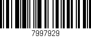 Código de barras (EAN, GTIN, SKU, ISBN): '7997929'