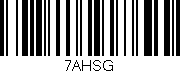 Código de barras (EAN, GTIN, SKU, ISBN): '7AHSG'