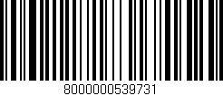 Código de barras (EAN, GTIN, SKU, ISBN): '8000000539731'