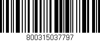 Código de barras (EAN, GTIN, SKU, ISBN): '800315037797'