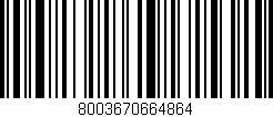 Código de barras (EAN, GTIN, SKU, ISBN): '8003670664864'