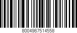 Código de barras (EAN, GTIN, SKU, ISBN): '8004967514558'