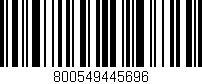 Código de barras (EAN, GTIN, SKU, ISBN): '800549445696'