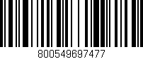 Código de barras (EAN, GTIN, SKU, ISBN): '800549697477'