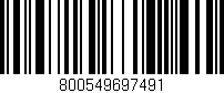 Código de barras (EAN, GTIN, SKU, ISBN): '800549697491'