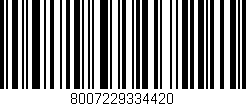 Código de barras (EAN, GTIN, SKU, ISBN): '8007229334420'