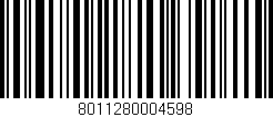 Código de barras (EAN, GTIN, SKU, ISBN): '8011280004598'