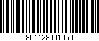 Código de barras (EAN, GTIN, SKU, ISBN): '801128001050'