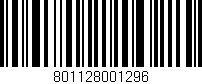 Código de barras (EAN, GTIN, SKU, ISBN): '801128001296'