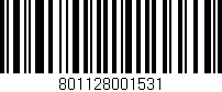 Código de barras (EAN, GTIN, SKU, ISBN): '801128001531'
