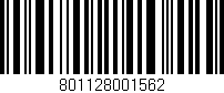 Código de barras (EAN, GTIN, SKU, ISBN): '801128001562'