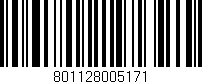 Código de barras (EAN, GTIN, SKU, ISBN): '801128005171'