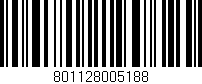 Código de barras (EAN, GTIN, SKU, ISBN): '801128005188'
