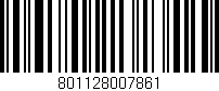 Código de barras (EAN, GTIN, SKU, ISBN): '801128007861'