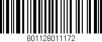 Código de barras (EAN, GTIN, SKU, ISBN): '801128011172'