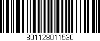 Código de barras (EAN, GTIN, SKU, ISBN): '801128011530'