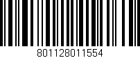 Código de barras (EAN, GTIN, SKU, ISBN): '801128011554'