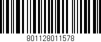 Código de barras (EAN, GTIN, SKU, ISBN): '801128011578'