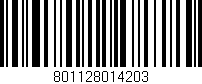 Código de barras (EAN, GTIN, SKU, ISBN): '801128014203'