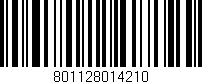 Código de barras (EAN, GTIN, SKU, ISBN): '801128014210'
