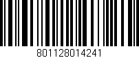 Código de barras (EAN, GTIN, SKU, ISBN): '801128014241'