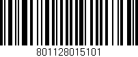 Código de barras (EAN, GTIN, SKU, ISBN): '801128015101'