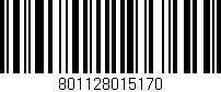 Código de barras (EAN, GTIN, SKU, ISBN): '801128015170'