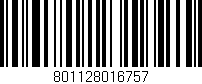 Código de barras (EAN, GTIN, SKU, ISBN): '801128016757'