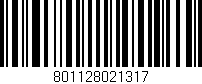 Código de barras (EAN, GTIN, SKU, ISBN): '801128021317'