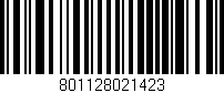 Código de barras (EAN, GTIN, SKU, ISBN): '801128021423'
