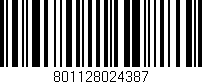Código de barras (EAN, GTIN, SKU, ISBN): '801128024387'