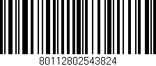 Código de barras (EAN, GTIN, SKU, ISBN): '80112802543824'