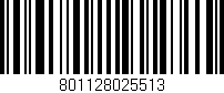 Código de barras (EAN, GTIN, SKU, ISBN): '801128025513'
