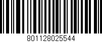 Código de barras (EAN, GTIN, SKU, ISBN): '801128025544'
